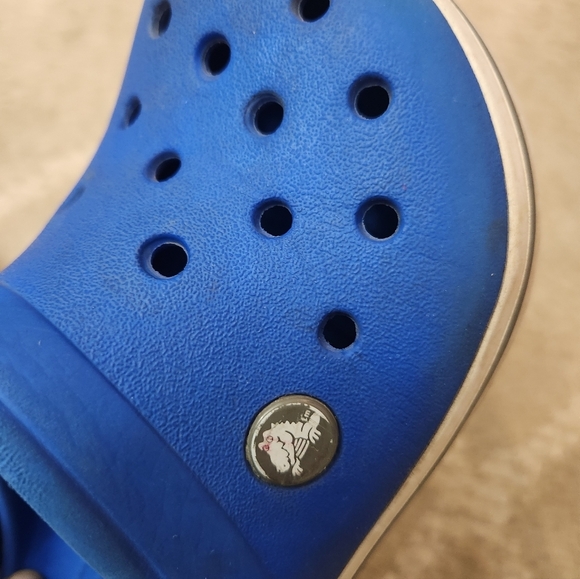 CROCS Blue Crocband Clogs J1 Size 1 Youth - Picture 5 of 16